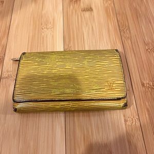 Vintage Louis Vuitton Yellow Wallet